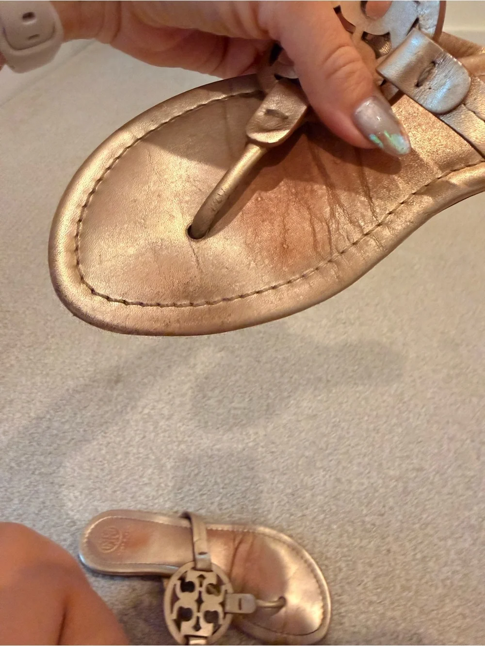 Tory Burch Miller Rose Gold Size 9